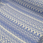 Heavy Weight Moss Crepe Fabric (58 Inches) - Blue ZigZag Print Per Metre