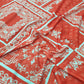 Spun Poly Polyester Soft Handled Jersey Fabric (58 Inches) - Red Print Per Metre