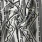 Scuba Stretch Jersey Fabric (58 Inches) - White Flock Print Per Metre