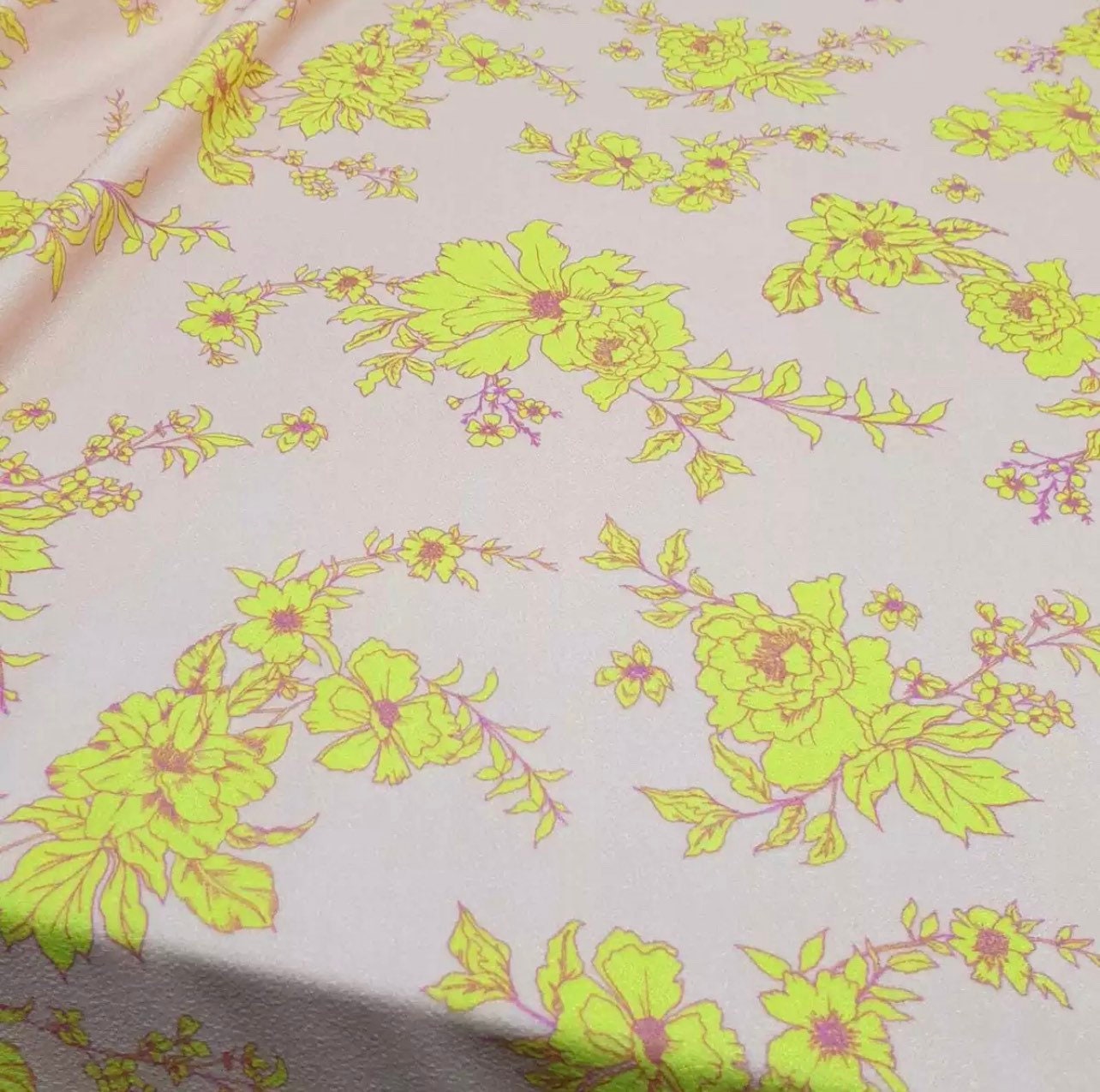 Valentino Scuba Stretch Jersey Fabric (58 Inches) - Floral Per Metre