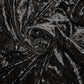 Spandex Velvet Marbled Stretch Fabric (58 Inches) - Black Per Metre