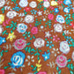 Soft Cotton Viscose Fabric (58 Inches) - Floral Brown Print Per Metre