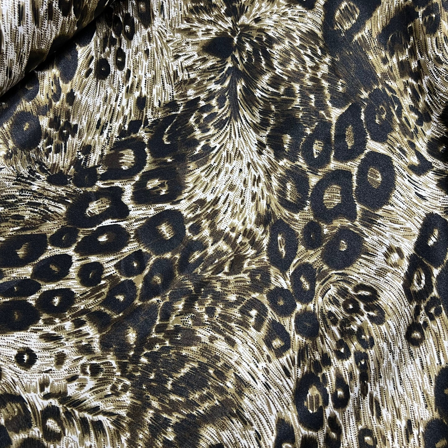 Satin Fabric (58 Inches) - Animals Print Per Metre