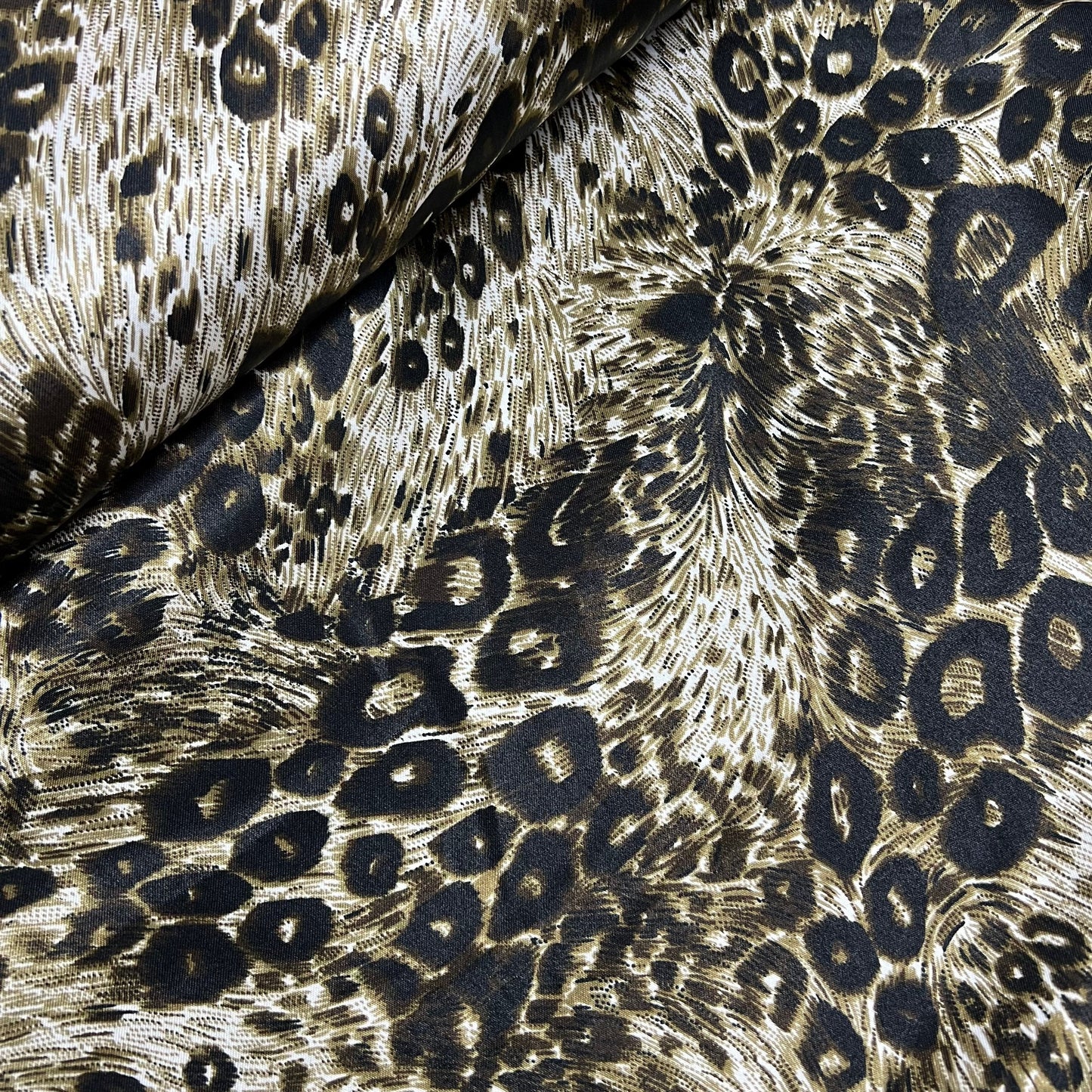 Satin Fabric (58 Inches) - Animals Print Per Metre