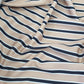 Scuba Neoprene Stretch Jersey Fabric (58 Inches) - Multi Colour Beige Lines Per Metre