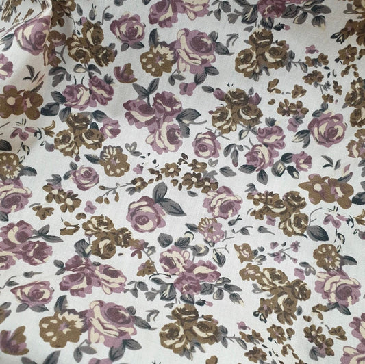 Poly Cotton Floral Fabric (45 Inches) - Per Metre