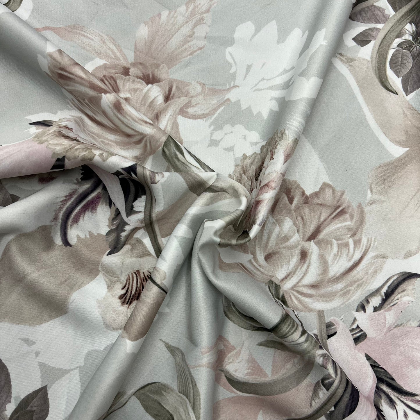 Scuba Jersey Fabric (58 Inches) - Floral Print Per Metre