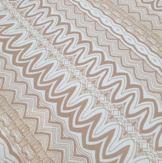 Heavy Weight Moss Crepe Fabric (58 Inches) - Beige Per Metre