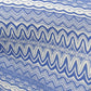 Heavy Weight Moss Crepe Fabric (58 Inches) - Blue ZigZag Print Per Metre