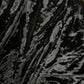 Spandex Velvet Marbled Stretch Fabric (58 Inches) - Black Per Metre