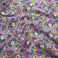 Soft Cotton Viscose Fabric (58 Inches) - Lilac Floral Print Per Metre
