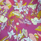 Chirimen Crepe De Chine Fabric (58 Inches) - Fuschia Floral Per Metre