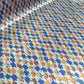 Silky Satin Fabric (58 Inches) - Blue Print Per Metre