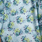 Satin Fabric (58 Inches) - Blue Floral Print Per Metre