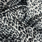 Satin Fabric (58 Inches) - Animals Black White Print Per Metre