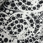Satin Fabric (58 Inches) - Circles Black White Print Per Metre