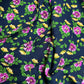 Soft Cotton Viscose Fabric (58 Inches) - Print Floral Navy Green Pink Per Metre