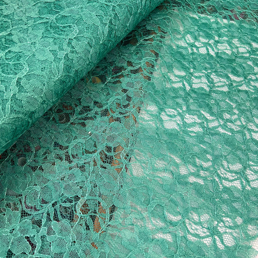 Lace Fabric (58 Inches) - Green Per Metre