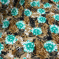 Marina Fabric (58 Inches) - Floral Brown Print Per Metre