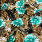 Marina Fabric (58 Inches) - Floral Brown Print Per Metre