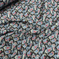 Chiffon Fabric (58 Inches) - Black Blue Paisley Per Metre