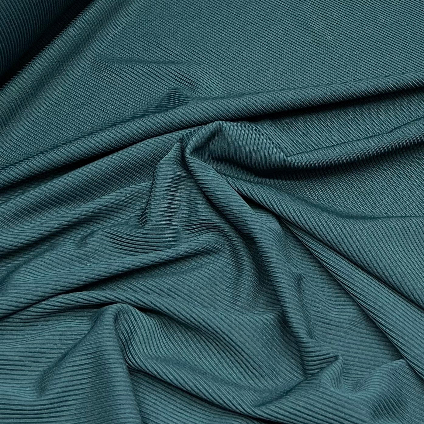 Rib Lycra Jersey Knit Fabric (58 Inches) - Per Metre Dark Green