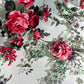 Scuba Jersey Fabric (58 Inches) - Green Red Pink Floral Print Per Metre