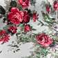 Scuba Jersey Fabric (58 Inches) - Green Red Pink Floral Print Per Metre