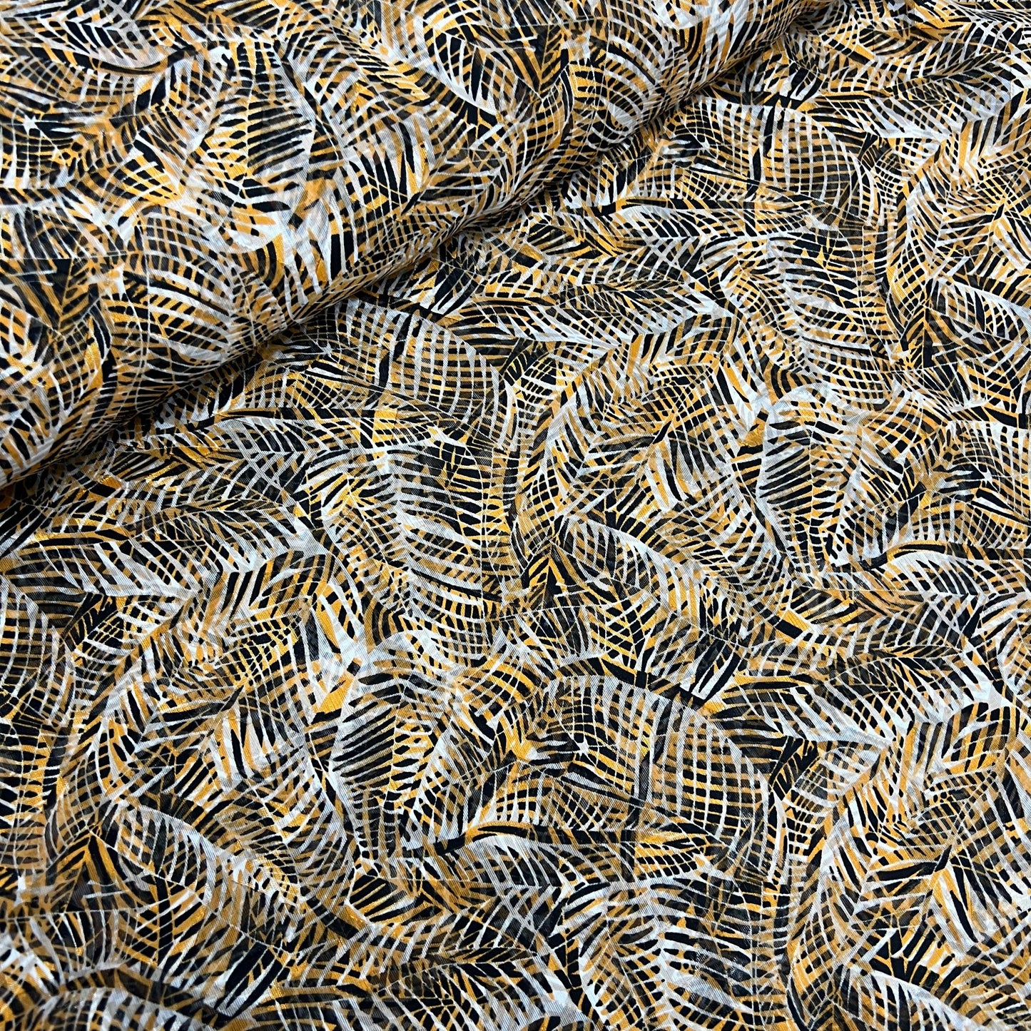 Chiffon Fabric (58 Inches) - Animal Yellow Per Metre