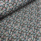 Chiffon Fabric (58 Inches) - Black Blue Paisley Per Metre